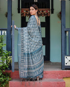 Cotton Saree - back view