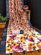 Cotton Saree - embroidery work detail