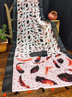 Cotton Saree - pallu design detail