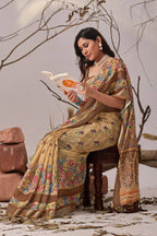 Cotton Saree - drape and pallu detail