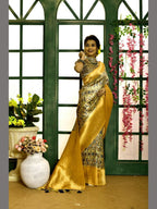 Silk Saree - drape and pallu detail