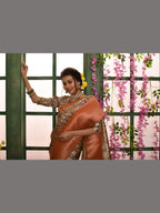 Silk Saree - Zari embroidery work detail
