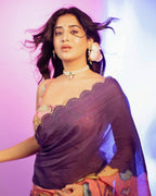 Silk Saree - drape and pallu detail