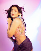 Silk Saree - side drape view