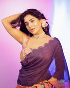 Silk Saree - blouse and border close-up