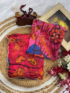 Silk Saree - Embroidery back view