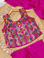 Pink Silk Saree - full-length drape
