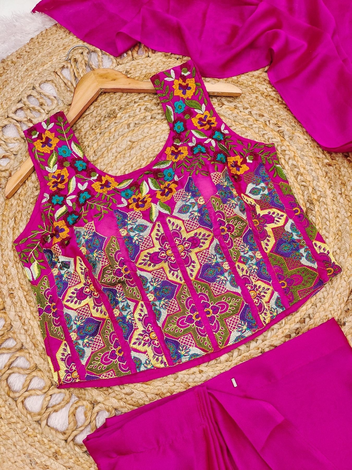 Pink Silk Saree - full-length drape