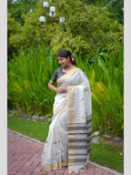 Cotton Saree - pallu design detail