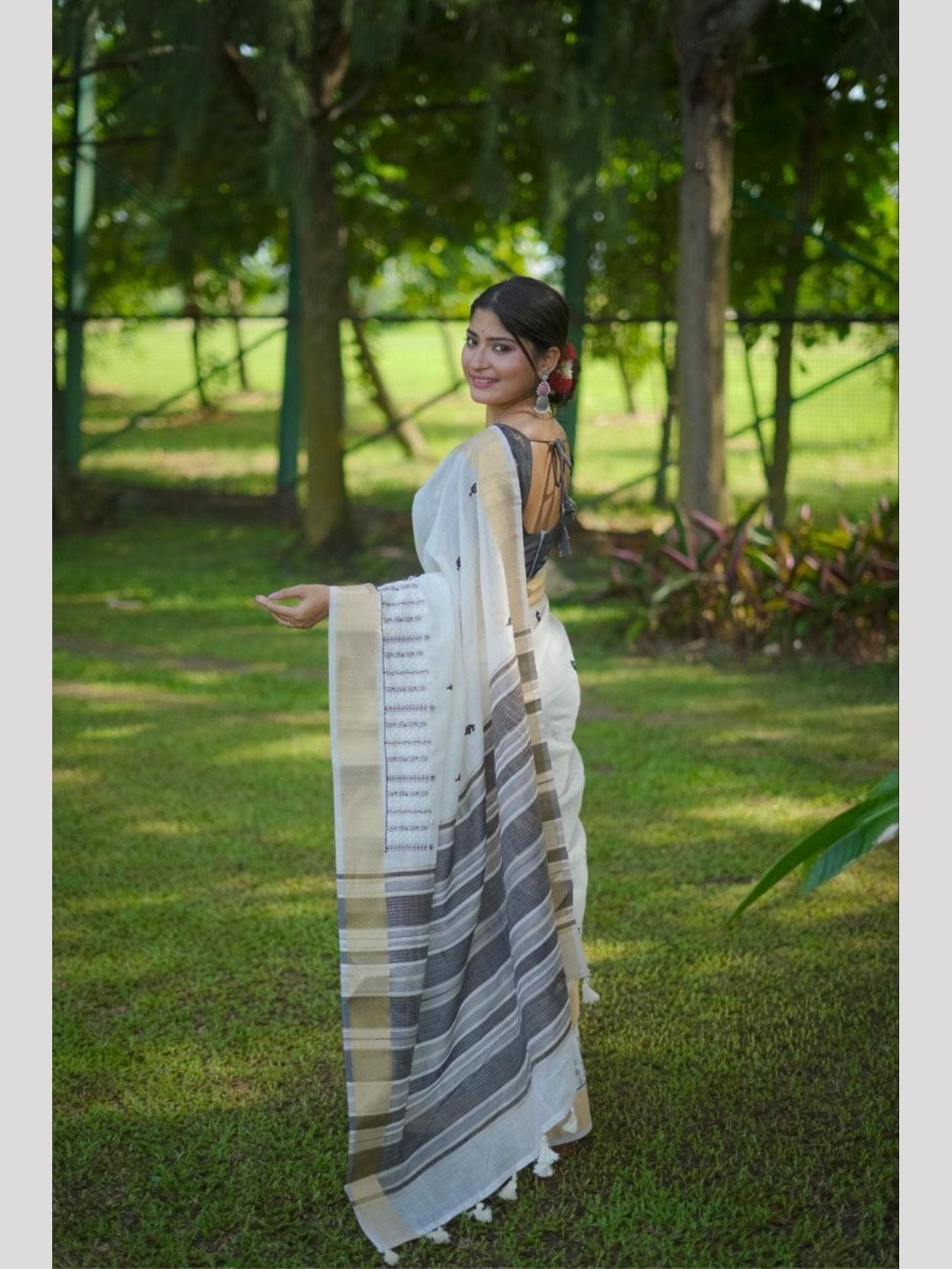 Cotton Saree - styling and accessories view