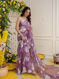 Digital Print Lehenga Saree with Attached Dupatta for women | Snyvia