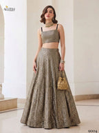 Lehenga Choli for Festive Wear full drape view