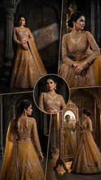 Butterfly Net Coding Sequins Lehenga blouse and dupatta detail