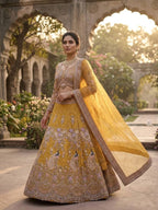 Butterfly Net Coding Sequins Lehenga colour variant view