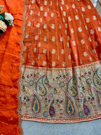 Durable Mother Daughter Matching Lehenga Choli Combo Set colour variant view