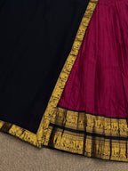 Half Saree Lehenga with Kanchi Cotton for Traditional Wear front view