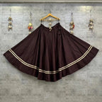 Mustard Yellow Navratri Lehenga with Gotta Patti Work embroidery close-up
