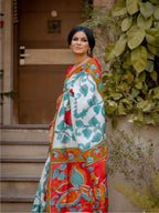 Linen Saree for women - full front view | Snyvia