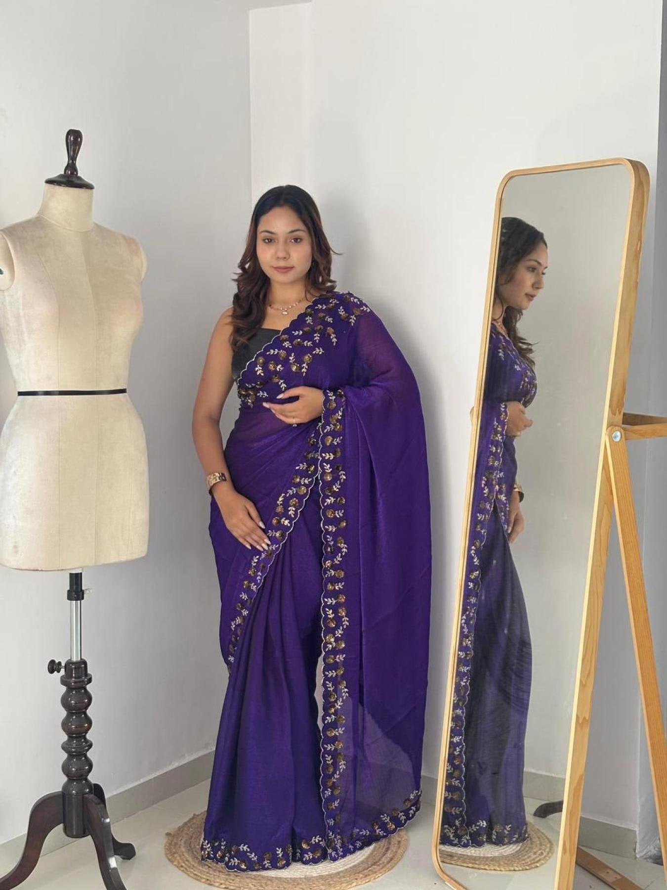 Chiffon Saree - detail view 14