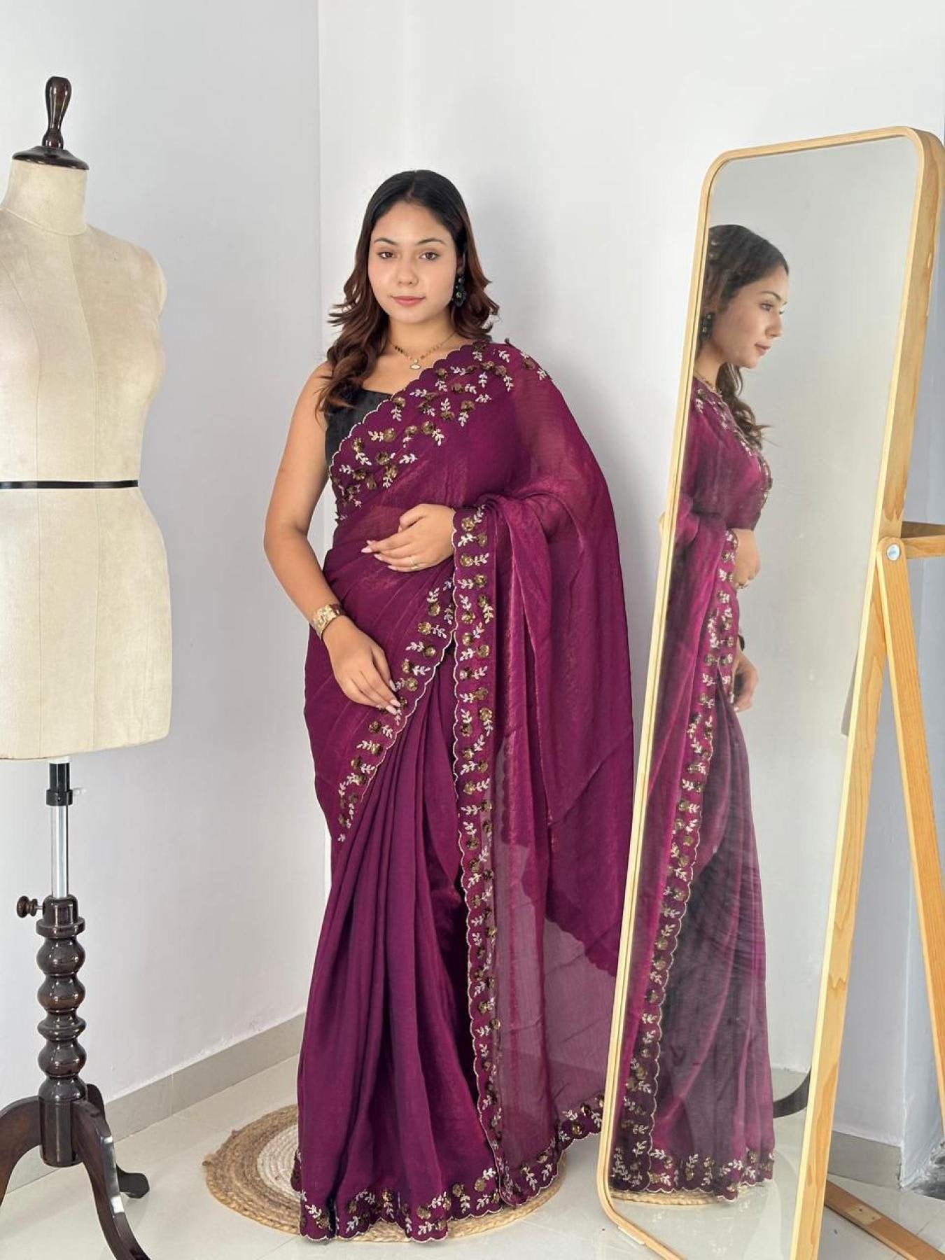 Chiffon Saree - detail view 17