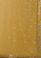 Georgette Lehenga Choli with Zari and Multiple Sequins Embroidery Work back view