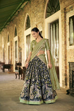 Kalamkari Lehenga Collection embroidery close-up