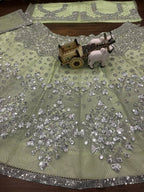 Lehenga Set with Intricate Mirror and Floral Embroidery colour variant view