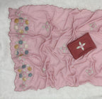 Pink Saree - side drape view