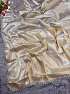 White Banarasi Saree - styling and accessories view