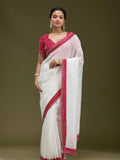 Gold Tissue Saree for women - full front view | Snyvia