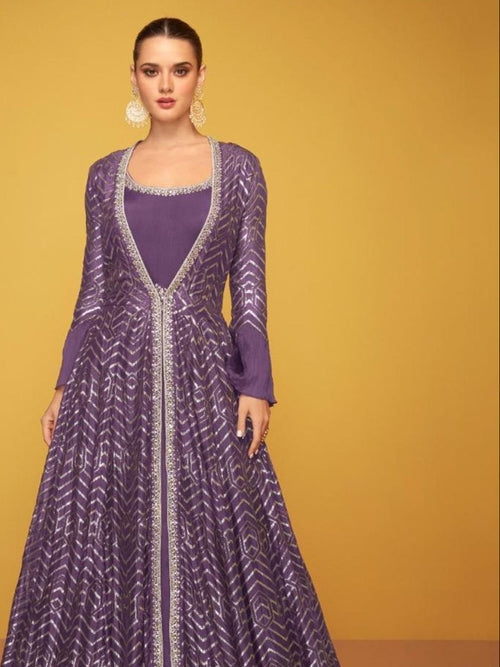 Zenvique Silk Embroidered Lehenga Set with Net Dupatta at Snyvia