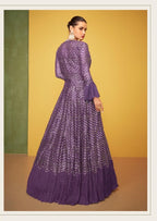 Zenvique Silk Embroidered Lehenga Set with Net Dupatta for Wedding Wear fabric texture detail